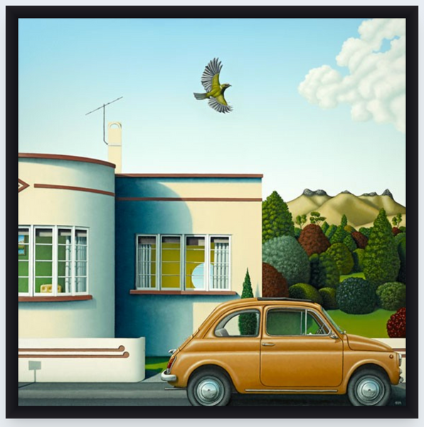 Korimako by Hamish Allan - Boxed Frame Notecard