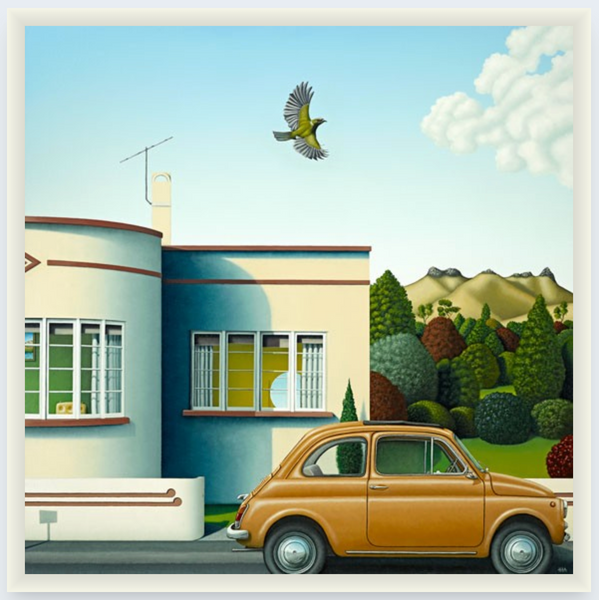 Korimako by Hamish Allan - Boxed Frame Notecard