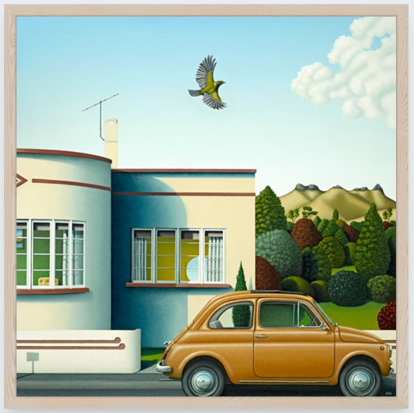 Korimako by Hamish Allan - Boxed Frame Notecard