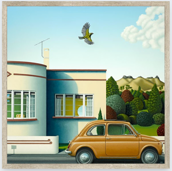 Korimako by Hamish Allan - Boxed Frame Notecard