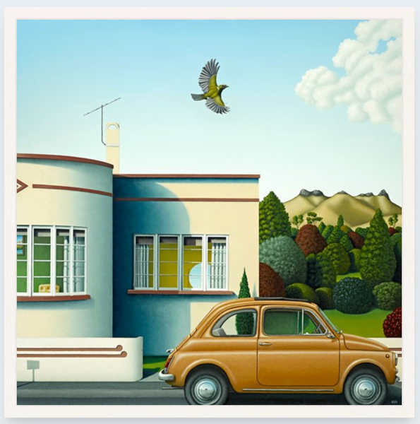 Korimako by Hamish Allan - Boxed Frame Notecard