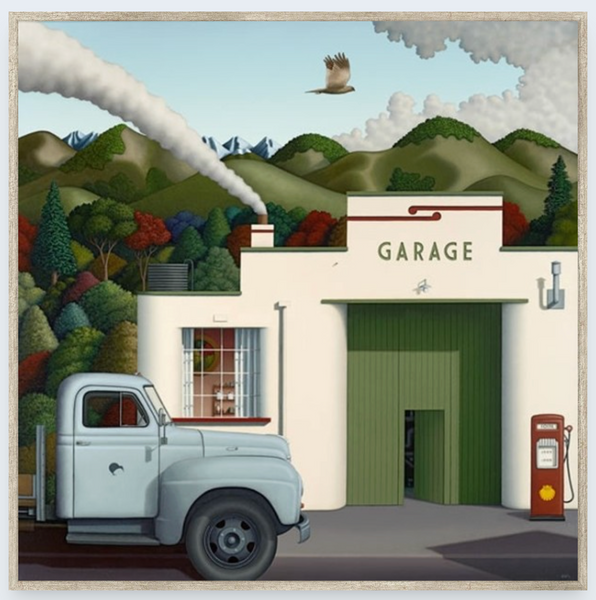 Where There's Smoke by Hamish Allan - Art Print and Box Frame