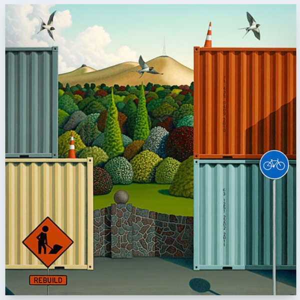 Rebuild by Hamish Allan - Art Print and Box Frame