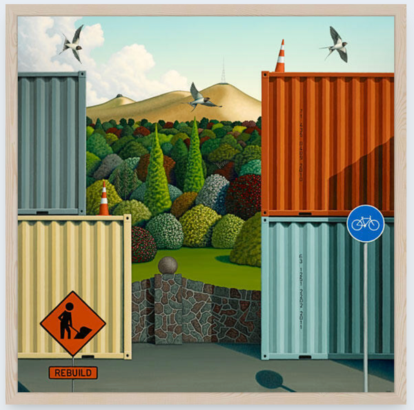 Rebuild by Hamish Allan - Art Print and Box Frame