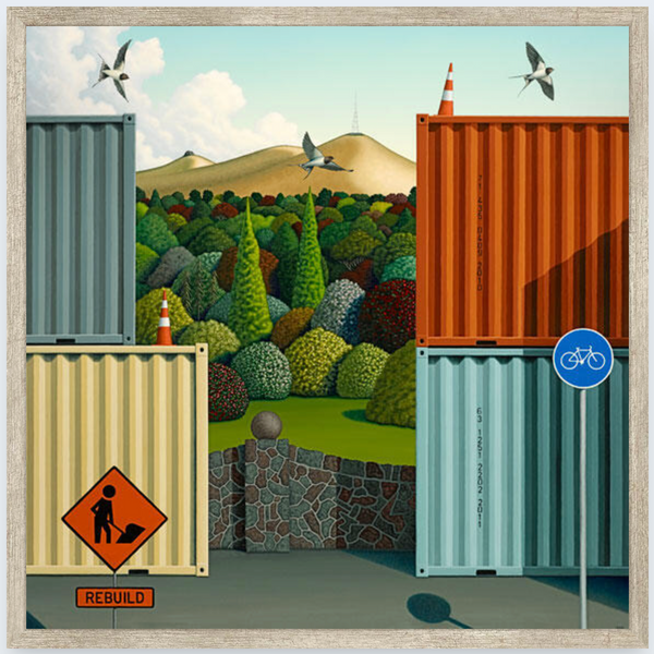 Rebuild by Hamish Allan - Art Print and Box Frame