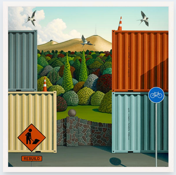 Rebuild by Hamish Allan - Boxed Frame Notecard