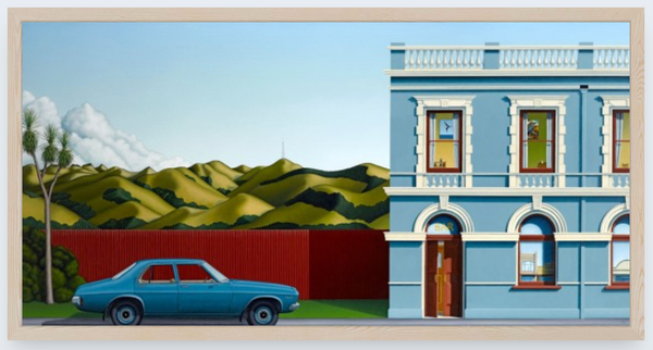 Blue HQ by Hamish Allan - Art Print and Box Frame