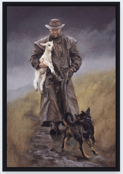The Good Shepherd by Julie Greig - Boxed Frame Notecard