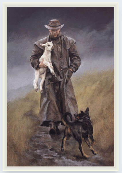 The Good Shepherd by Julie Greig - Boxed Frame Notecard