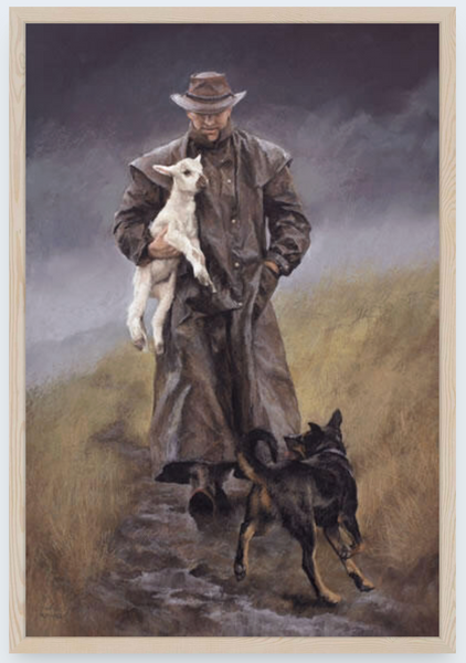 The Good Shepherd by Julie Greig - Boxed Frame Notecard