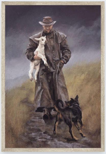 The Good Shepherd by Julie Greig - Boxed Frame Notecard
