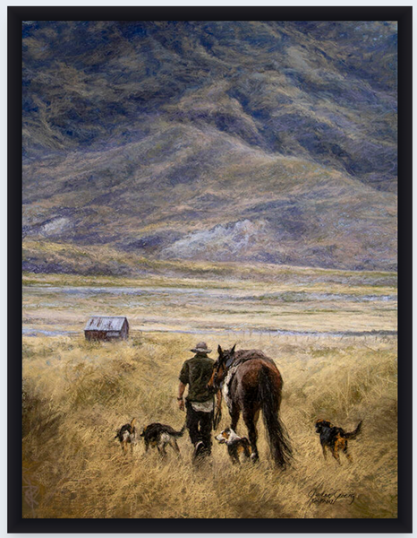 Home To The Hills by Julie Greig - Boxed Frame Notecard