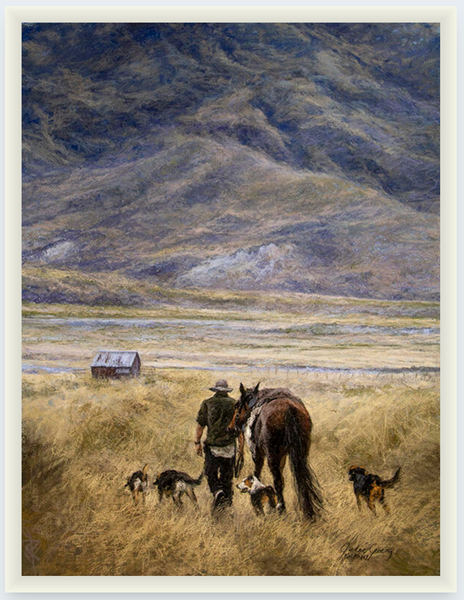 Home To The Hills by Julie Greig - Boxed Frame Notecard