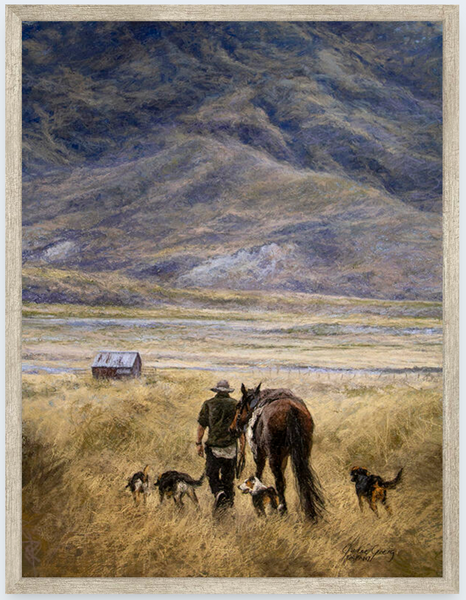 Home To The Hills by Julie Greig - Boxed Frame Notecard