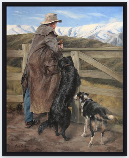 Contemplating by Julie Greig - Boxed Frame Notecard