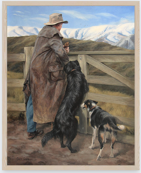 Contemplating by Julie Greig - Boxed Frame Notecard