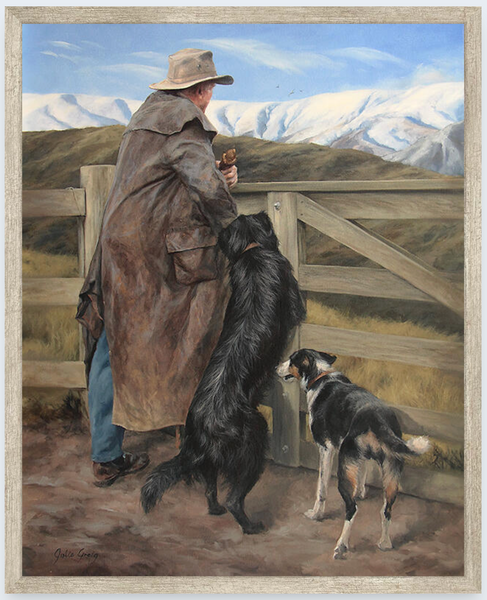 Contemplating by Julie Greig - Boxed Frame Notecard