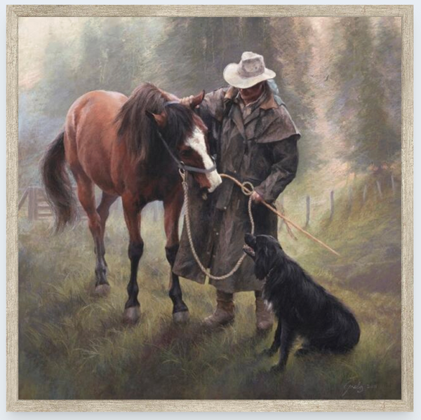 A Little Socialising by Julie Greig - Boxed Frame Notecard