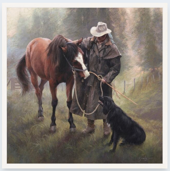 A Little Socialising by Julie Greig - Boxed Frame Notecard