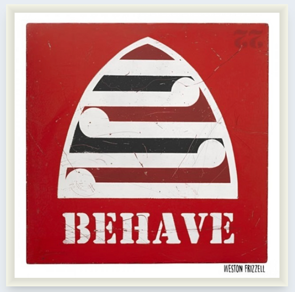 Behave by Weston Frizzell - Boxed Frame Notecard