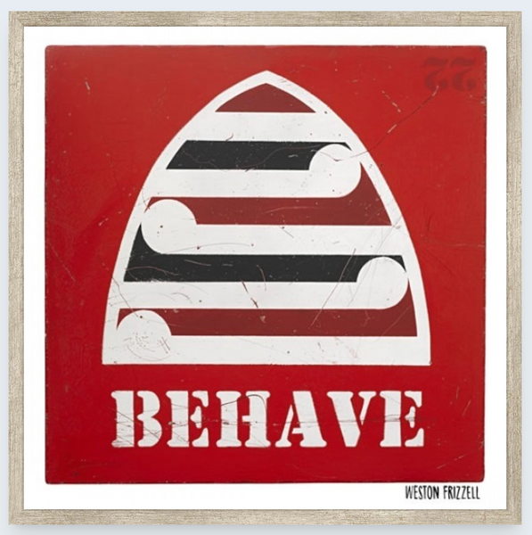 Behave by Weston Frizzell - Boxed Frame Notecard