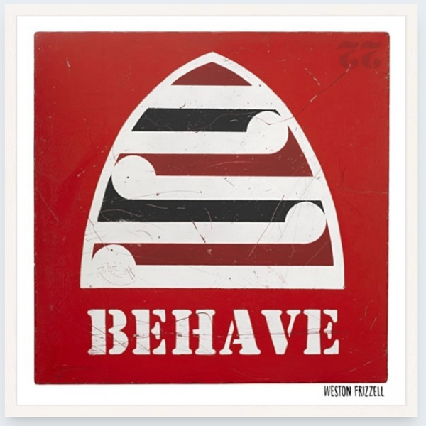 Behave by Weston Frizzell - Boxed Frame Notecard