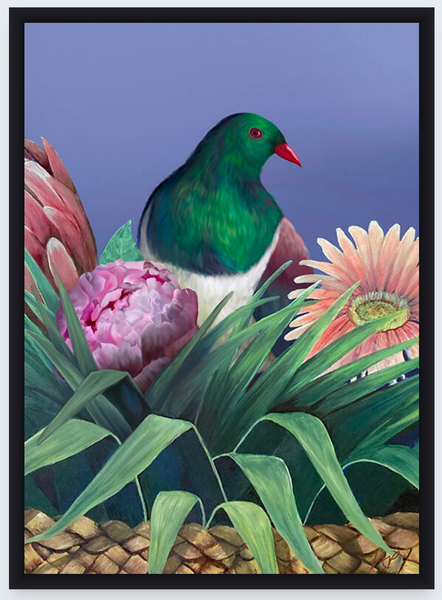 Kereru 2 by Vicky Peacock - Boxed Frame Notecard