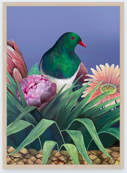 Kereru 2 by Vicky Peacock - Boxed Frame Notecard