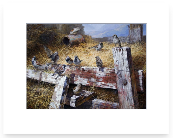 The Sparrows by Ben Ho - Pre-Matted Print