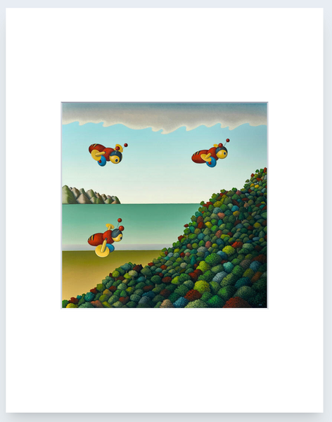 Busy Bees by Hamish Allan - Art Print and Box Frame