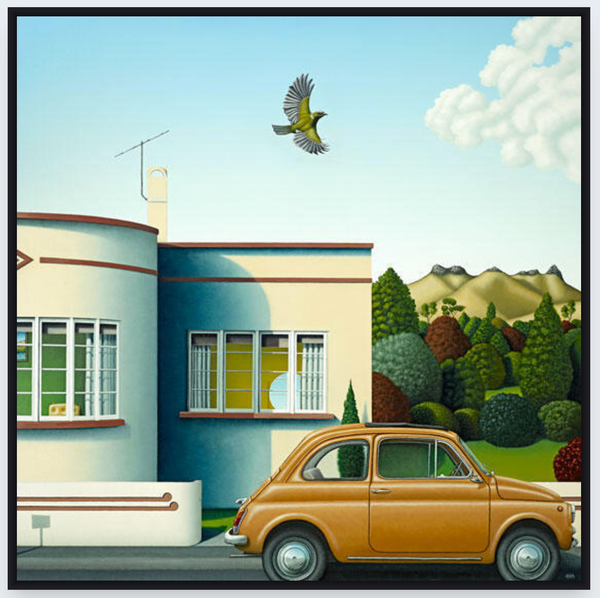 Korimako by Hamish Allan - Art Print and Box Frame