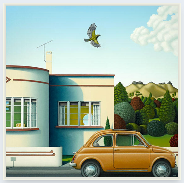 Korimako by Hamish Allan - Art Print and Box Frame