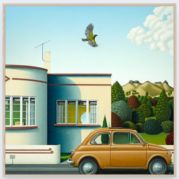 Korimako by Hamish Allan - Art Print and Box Frame