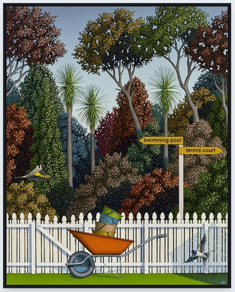 Lazy Bones And The Pleasure Garden by Hamish Allan - Art Print and Box Frame