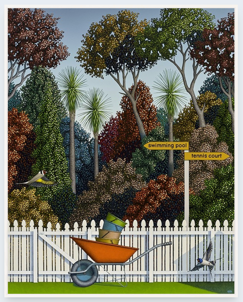 Lazy Bones And The Pleasure Garden by Hamish Allan - Art Print and Box Frame
