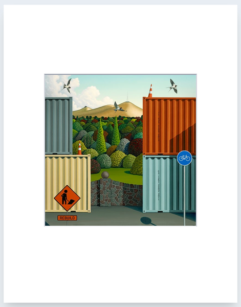 Rebuild by Hamish Allan - Art Print and Box Frame
