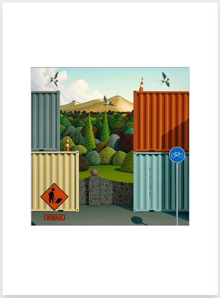 Rebuild by Hamish Allan - Art Print and Box Frame
