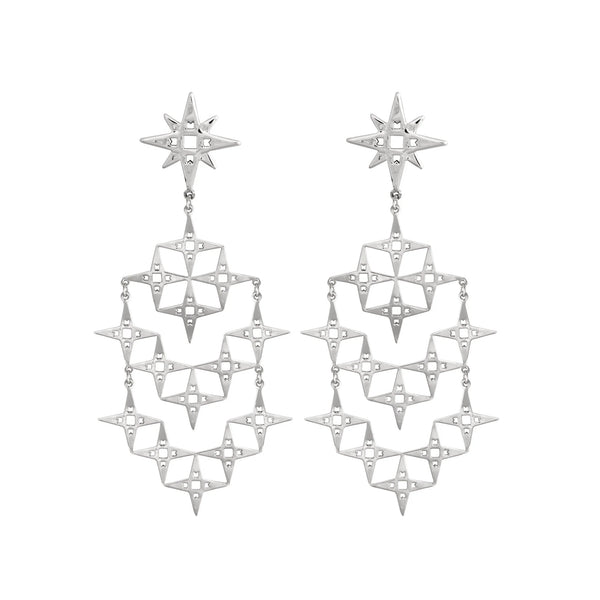 Stardust Earrings | Gold and Platinum