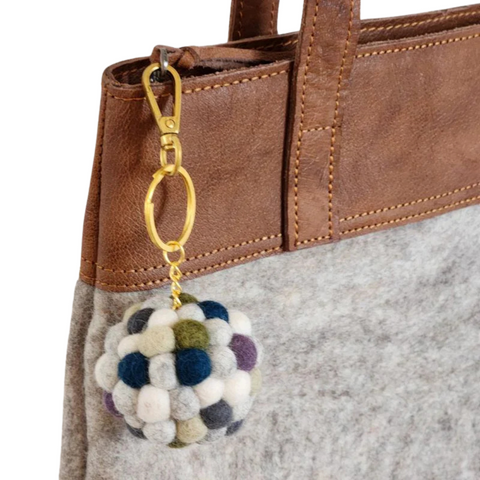 Feltball Key Ring - Multi Key Ring Sheepish