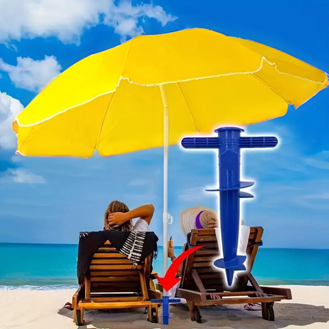 Beach Umbrella Anchors - Stands Umbrella Anchor Design Withdrawals Blue