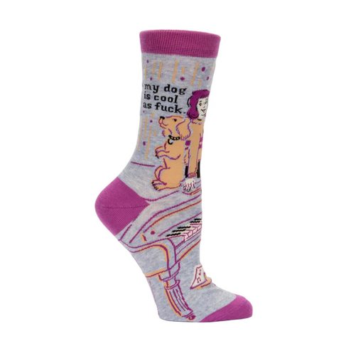 My Dog is Cool as Fuck Crew Socks