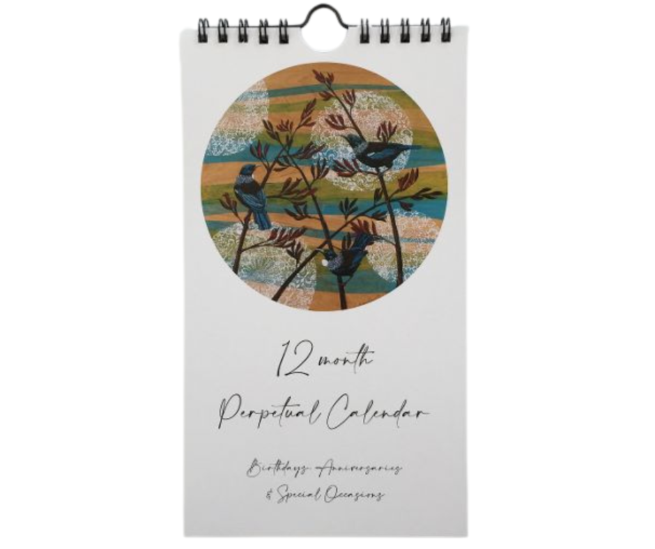 Native Birds Perpetual Birthday Calendar