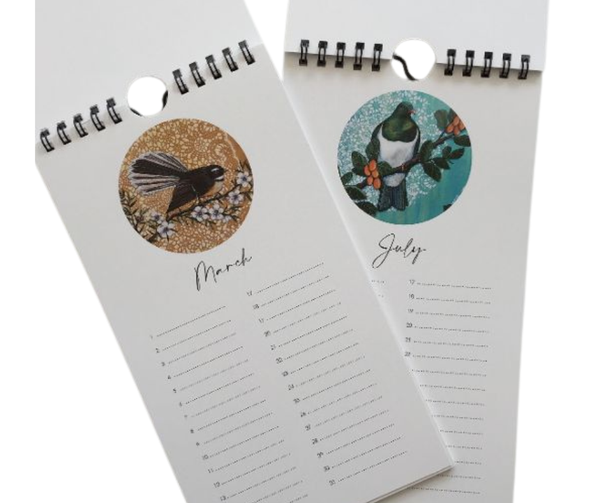 Native Birds Perpetual Birthday Calendar