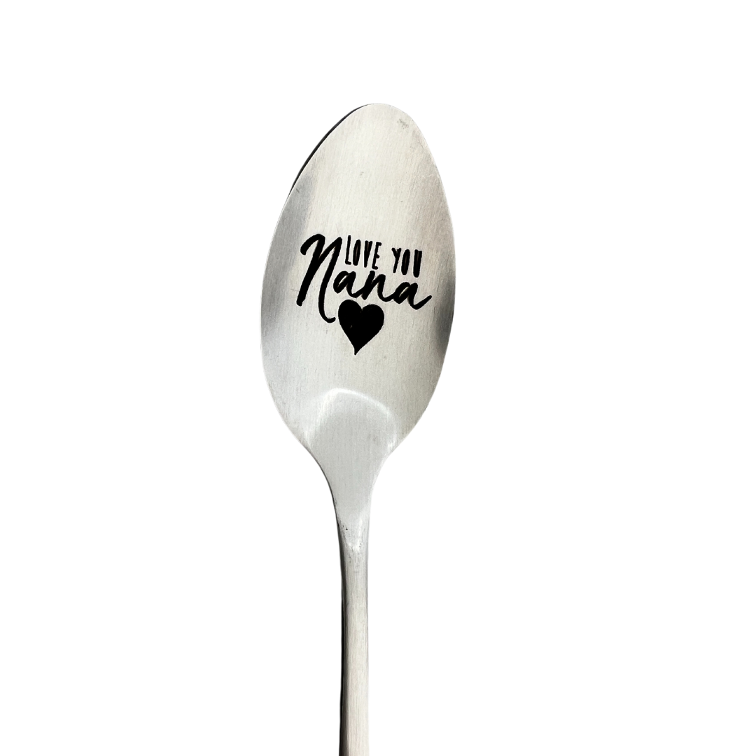 Engraved Coffee/Ice Cream Spoon - Love You Nana