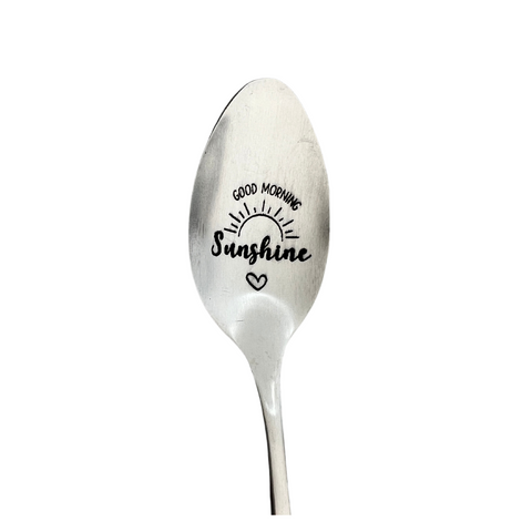 Engraved Coffee/Ice Cream Spoon - Good Morning Sunshine