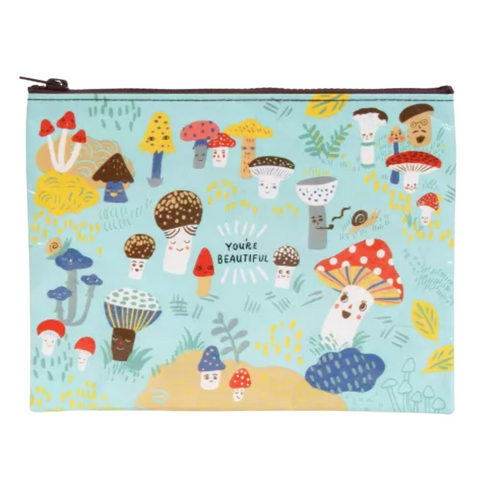 Cute Lil Mushrooms - Zipper Pouch Zipper Pouch BlueQ