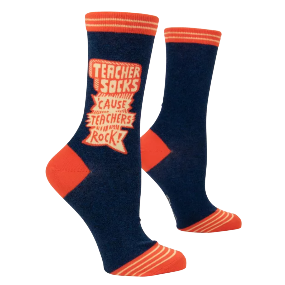 Teachers Rock Crew Socks
