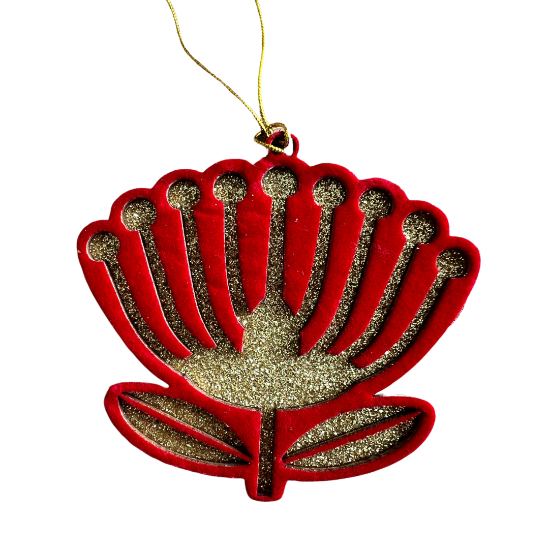 Pohutakawa - Hanging Christmas Ornament