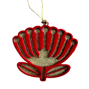 Pohutakawa - Hanging Christmas Ornament