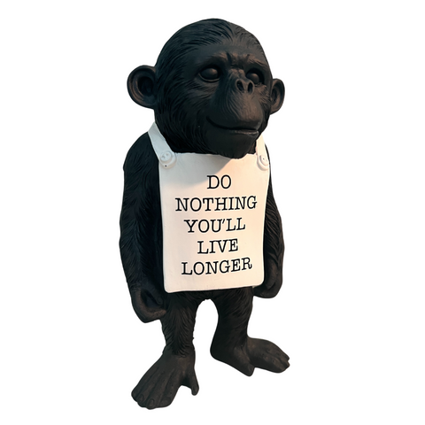 Primate Sign Figurine - Live Longer